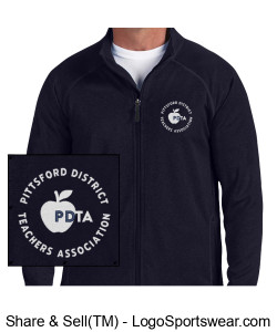 Mens Stretch Tech-Shell Full Zip Design Zoom